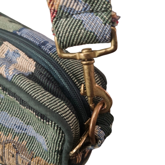 Vintage Embroidered Tapestry Golf Shoulder Bag - Picture 4 of 8